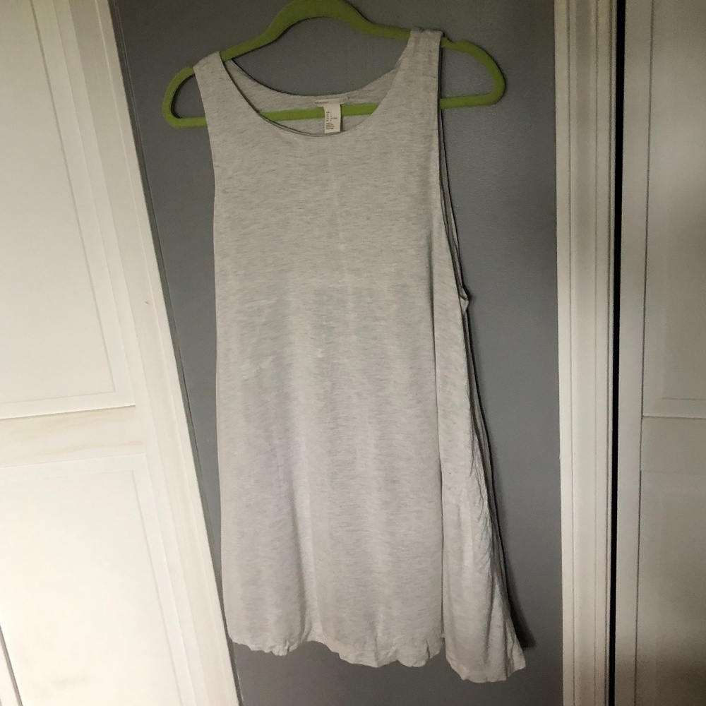 Light Gray H&M Mini Shift Dress